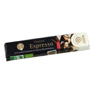 Gepa Bio hořká pralinková tyčinka s mléčným krémem espresso 37,5 g